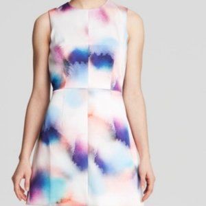 French Connection Watercolor Soft Spray Mini Dress